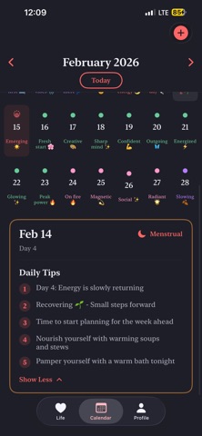Spaghetti Cat - Period Tracker Screenshot 2 of 10