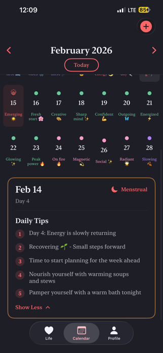 Spaghetti Cat - Period Tracker Screenshot 2 of 10