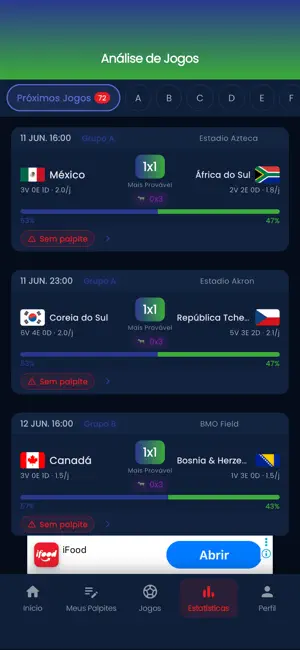 Bolão Copa 2026: Palpites iPhone screenshot 6