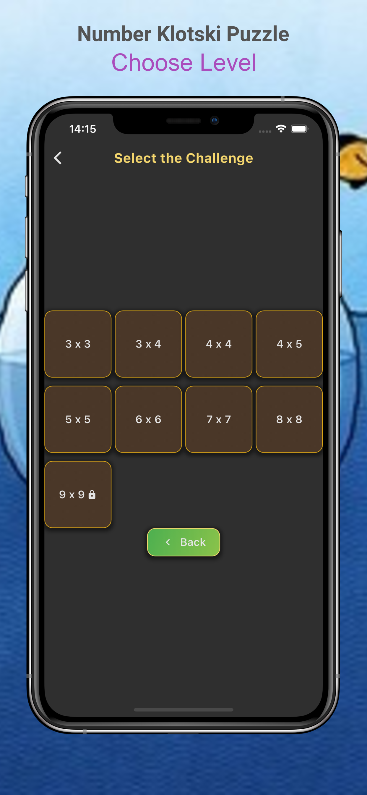 Number puzzle - number klotski