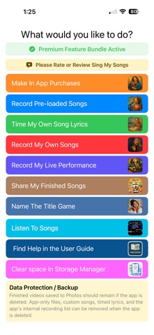 Sing My Songs screenshot