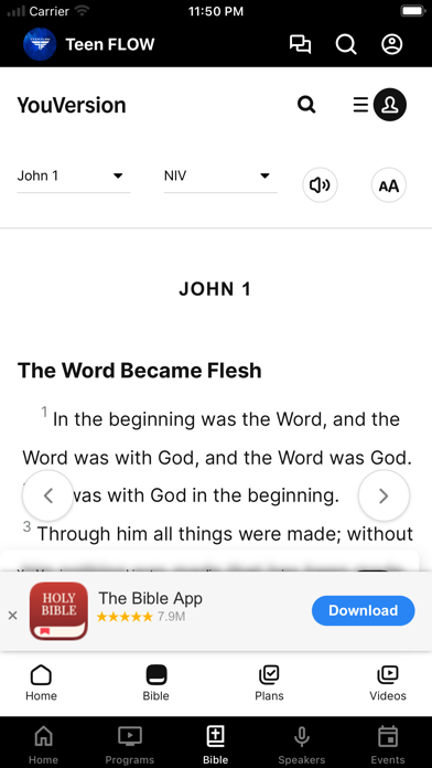 Teen F.L.O.W. Youth Ministries iPhone screenshot 3 - Education app
