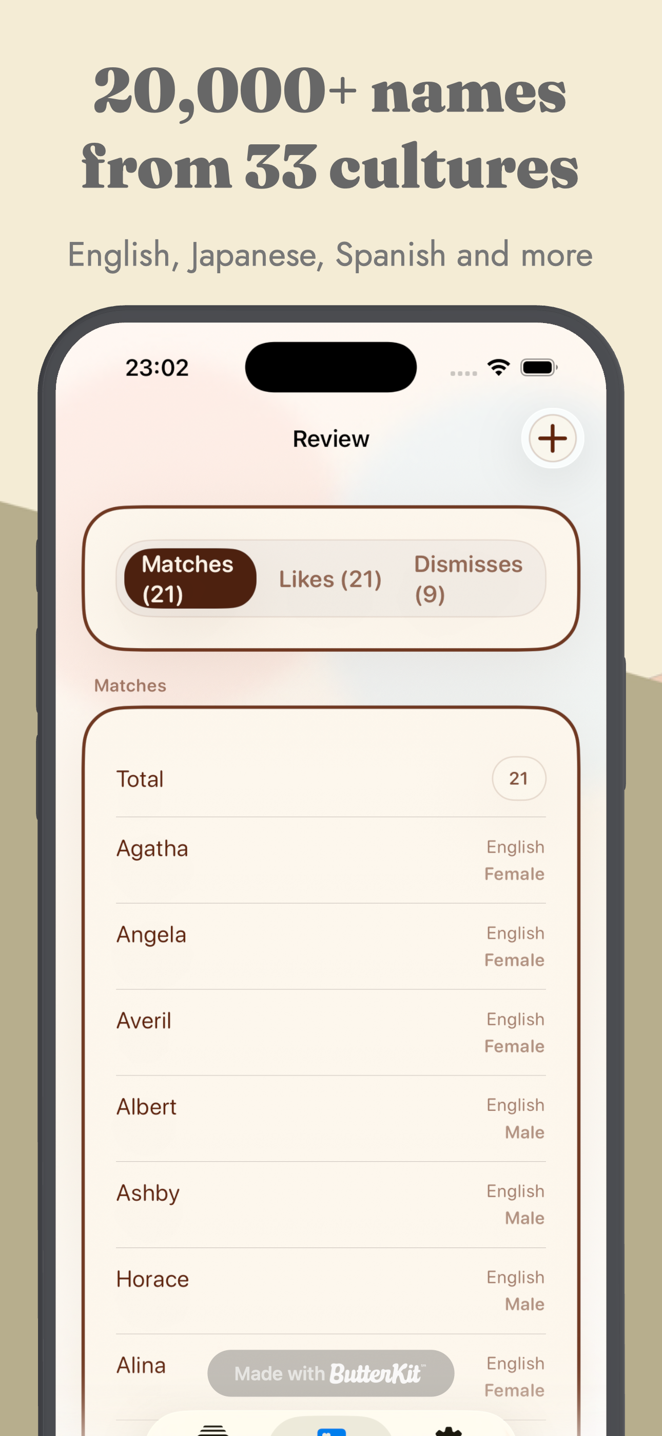 Baby Names : Swipe & Pick