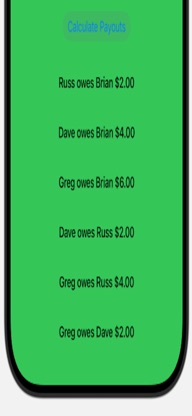 Golf Money Game Calculator screenshot 3