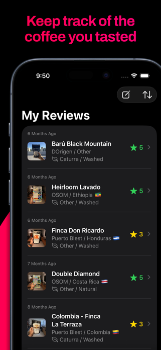 Feca.app — Coffee Notes Screenshot 5 of 5