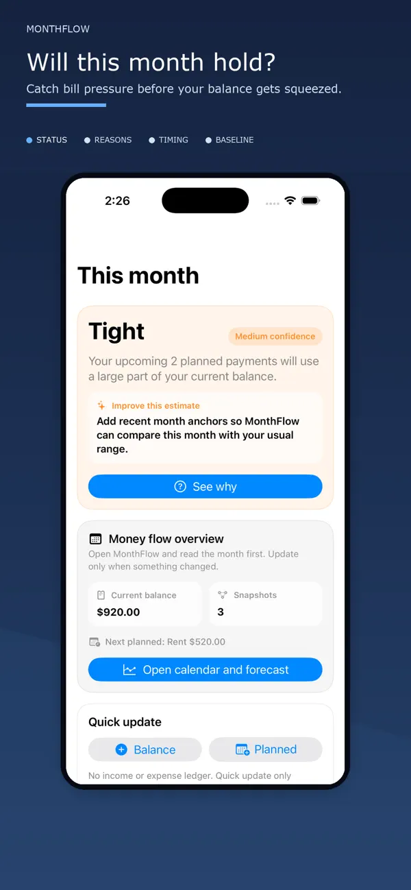 Screenshot #2 pour MonthFlow
