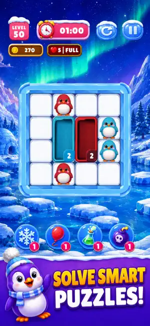 Pingu Drop - Color Sort Puzzle screenshot 3