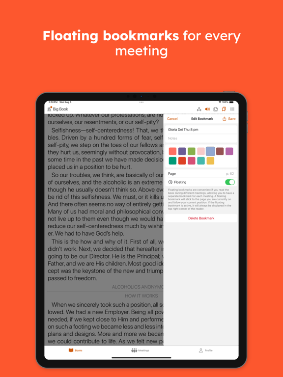 SoberHub iPad screenshot 1 - Lifestyle app