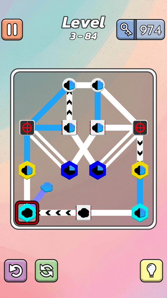 #6. One Line - Find a Path (iOS) 来自: SEOKMIN KIM