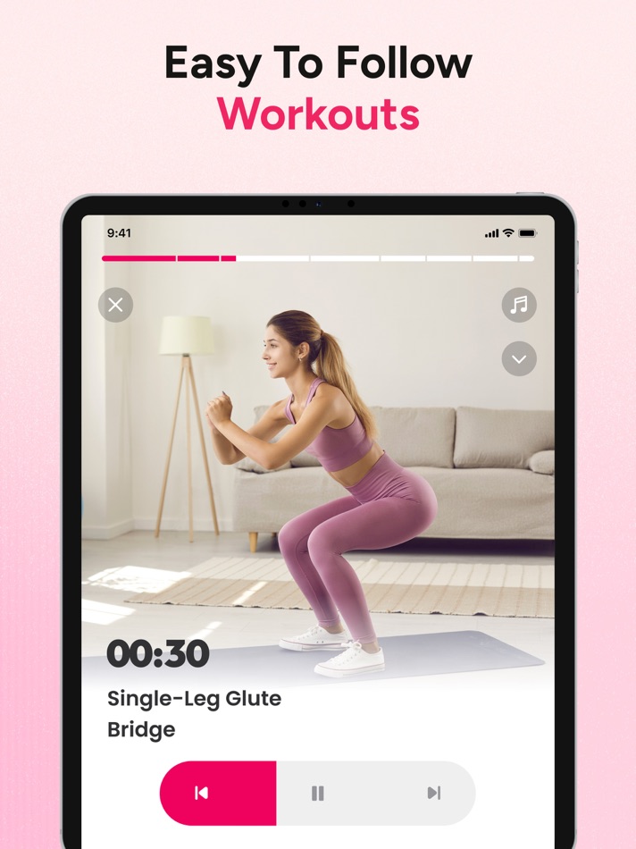 #6. Workout for Women: Home Fit (iOS) Von: Fast Builder Limited