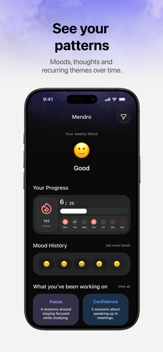 Mendro: AI Reflection Journal Screenshot 6 of 9