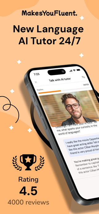 MakesYouFluent AI Language App Screenshot 1 of 6