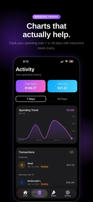SpendWidget: Expense Tracker screenshot 4