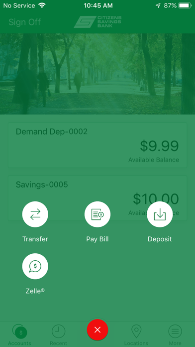 Citizens Savings Mobile Screenshot