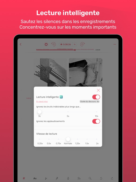 Screenshot #6 pour Noted. Enregistrer, Transcrire