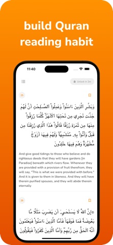 Deen Lock: Quran Reader iPhone screenshot