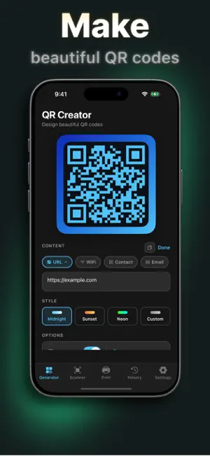 QR Code Maker: Sticker Print screenshot 1