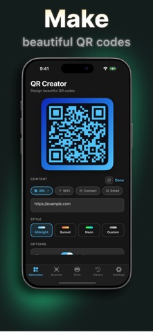 QR Code Maker: Sticker Print Screenshot 1 of 5