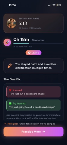 Vora: AI English Voice Tutor screenshot