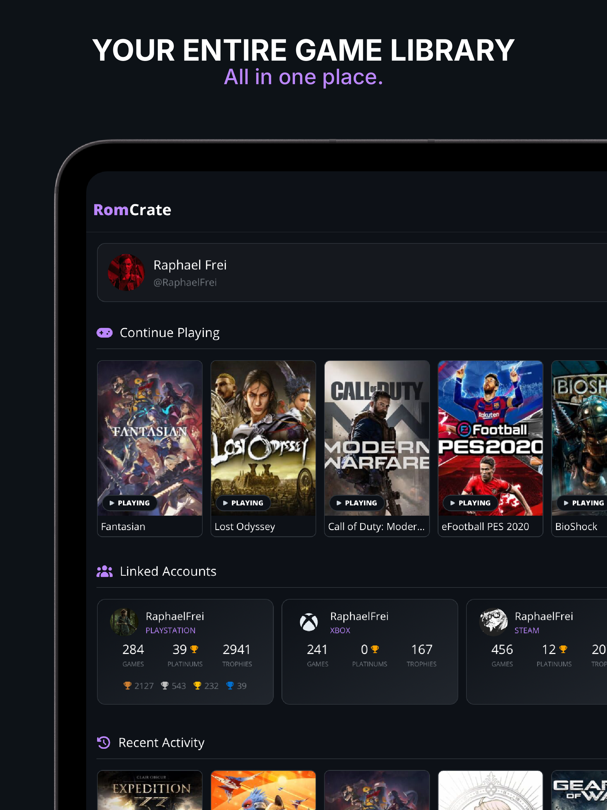 RomCrate - Video Games Tracker
