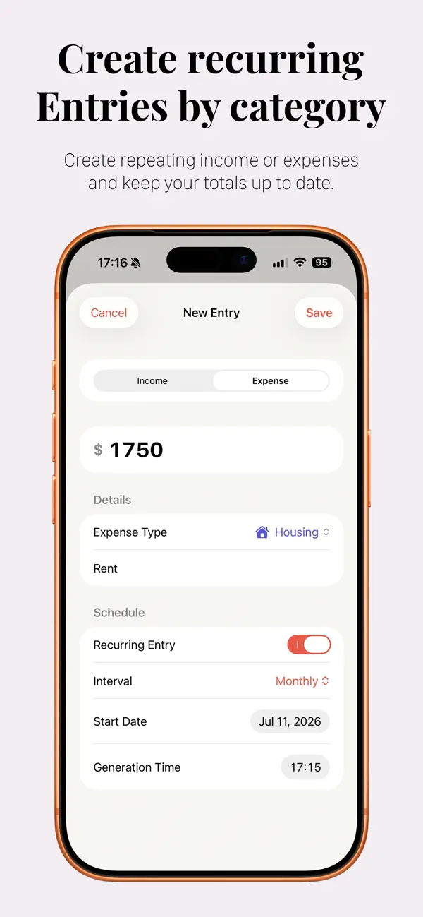 Screenshot #3 pour Cash Count - Budget Tracker