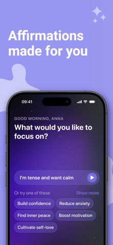 Here: Daily Audio Affirmations Screenshot 2 of 7