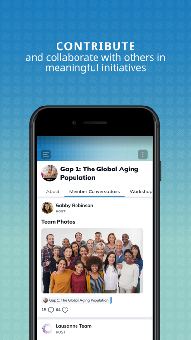 Lausanne Action Hub iPhone screenshot 4 - Social Networking app