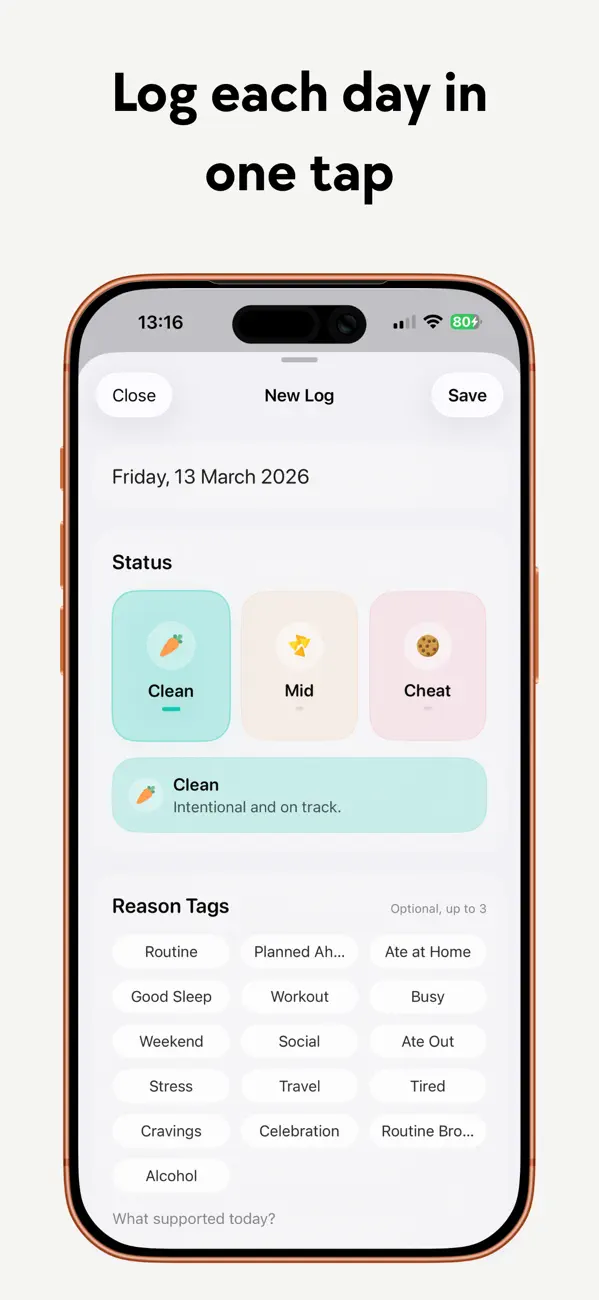 Screenshot #3 pour Clean Eats Days: Diet Tracker