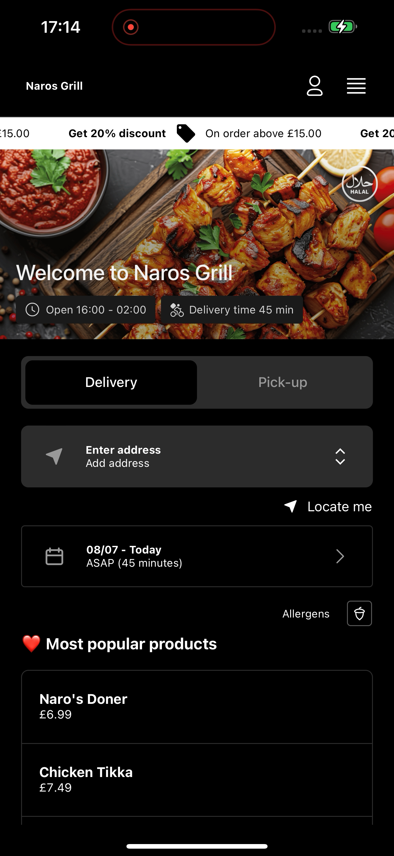 Naros Grill screenshot 6