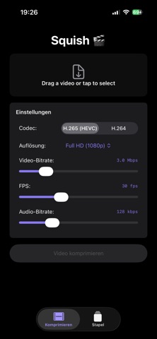 Squish Video Compresor Screenshot 3 of 3