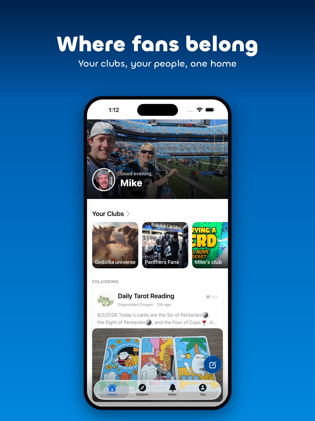 Fan Clubs: Community Platform ipad screenshot 1