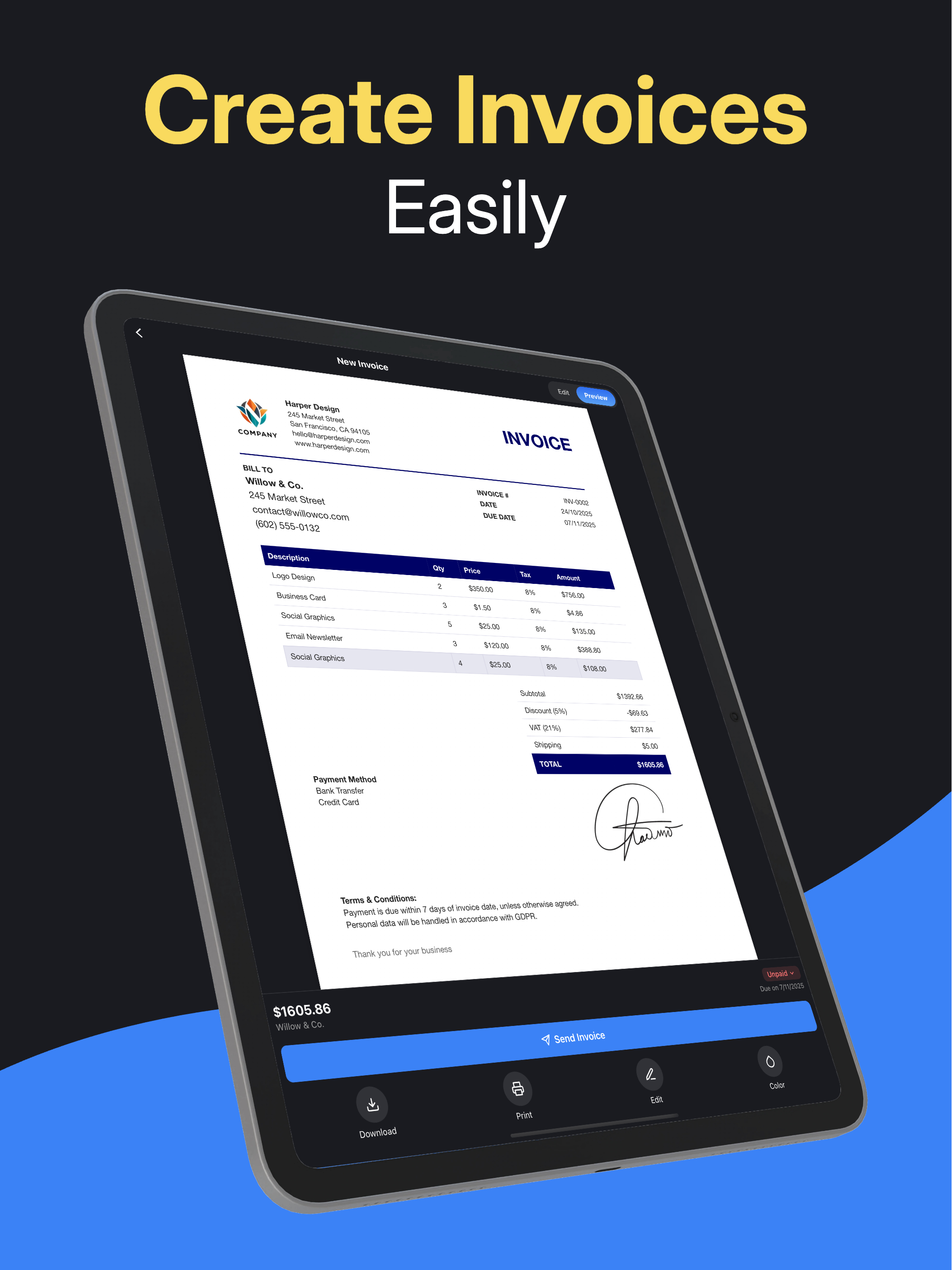 Invoice Maker – Create & Send