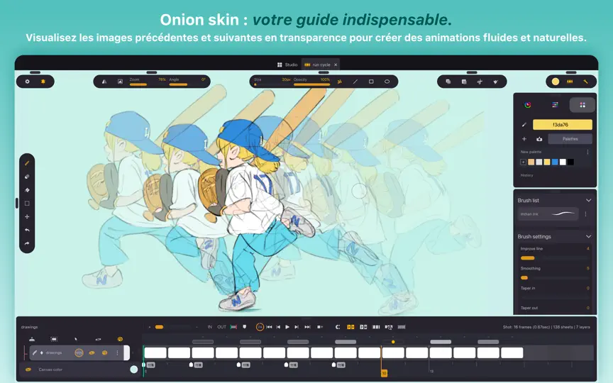 Capture d'écran de Callipeg Studio : Animation 2D sur iPhone 6