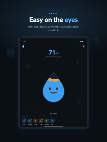 Dewey Water Tracker iPad screenshot