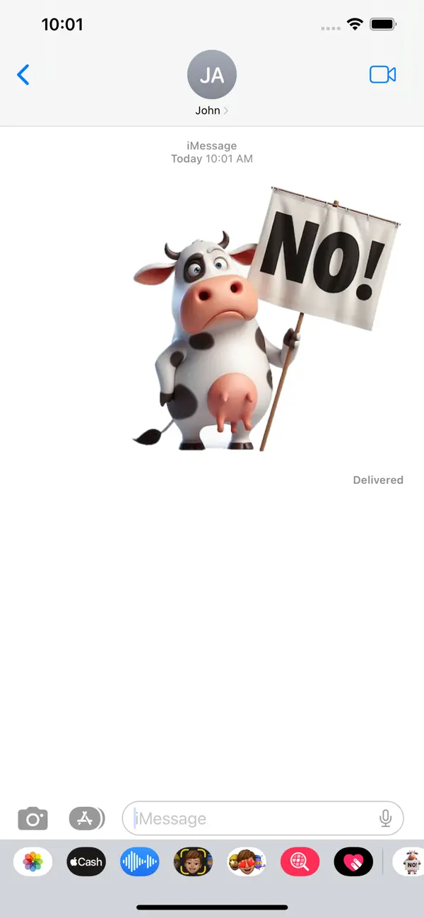 Screenshot #3 pour No Cow Stickers