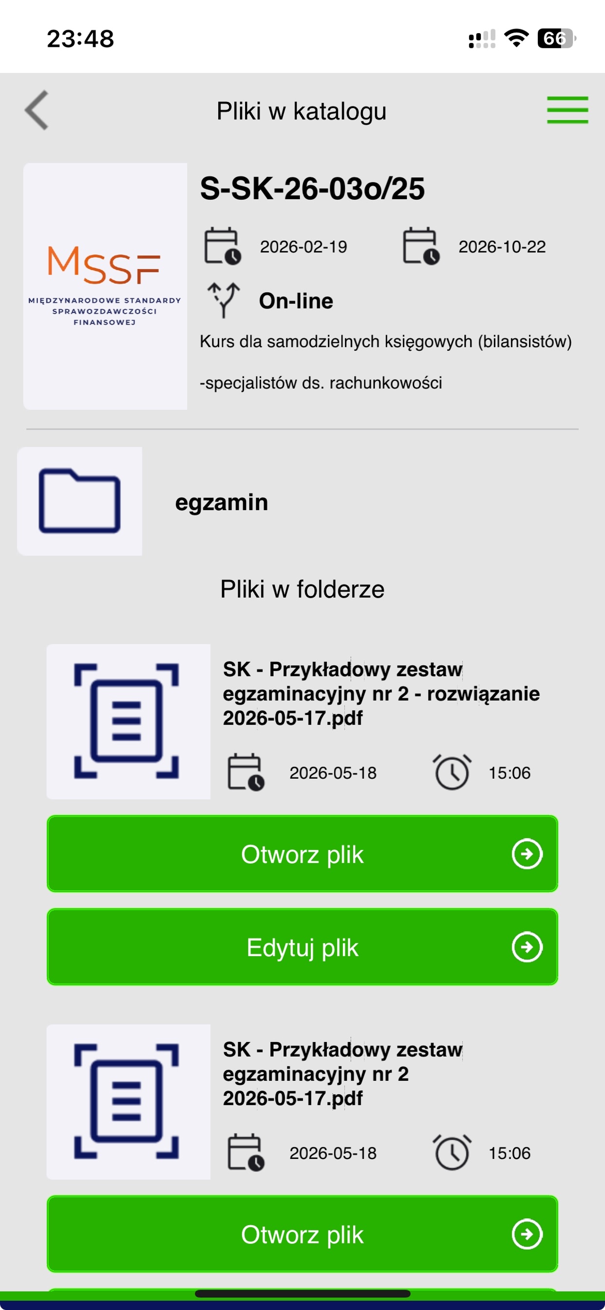 Screenshot 7 of Platforma SkwP dla Wykładowców