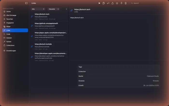 Clipboard Studio — Screenshot 1