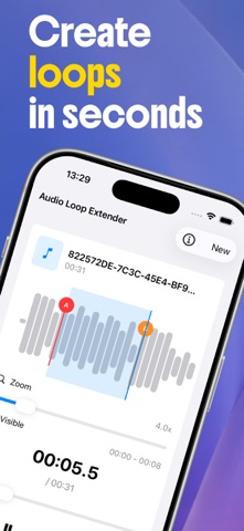 Audio Loop Extender: A-B loops Screenshot 1 of 4