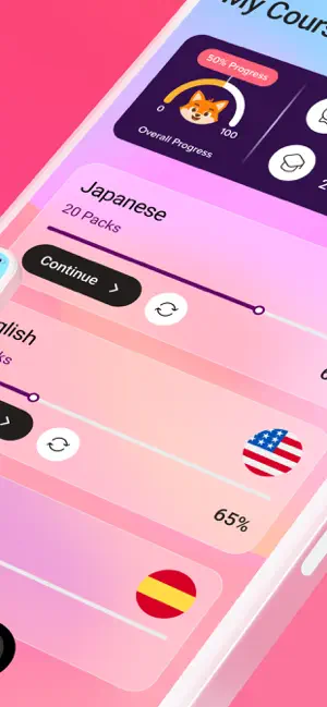 Iori Flashcards : Langues iPhone screenshot 2