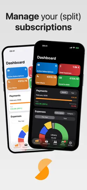 Shaggle - Split subscriptions screenshot 1
