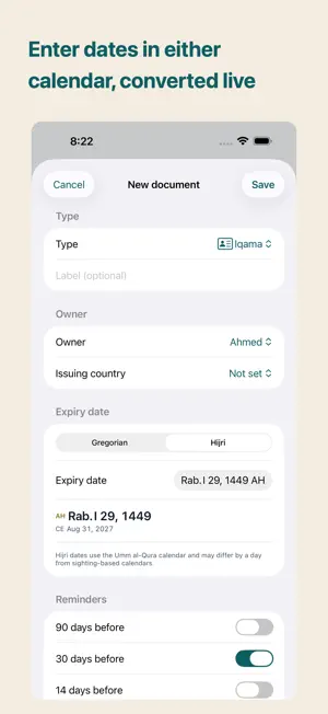 Muddah: Iqama & Doc Expiry screenshot 4