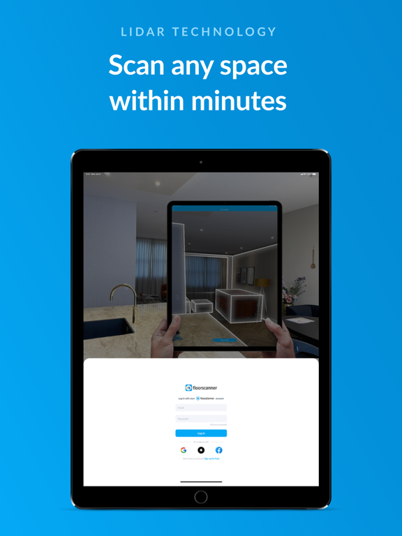 Floorscanner iPad screenshot 1 - Productivity app