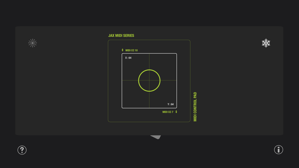 #4. JAX MIDI Control Pad (iOS) Podle: Jens Guell