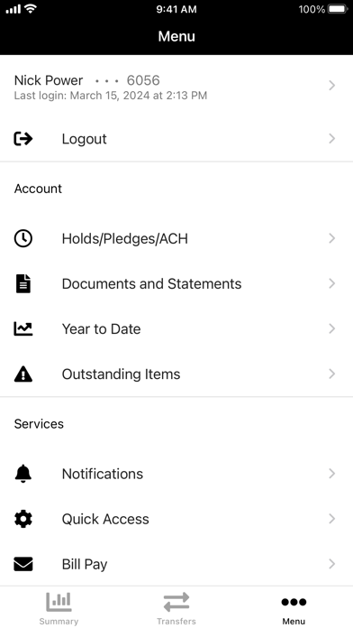 Norwalk Hospital Credit Union Screenshot