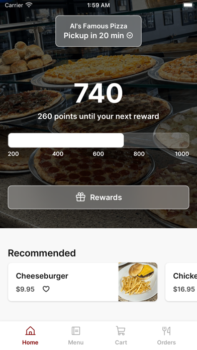 Al's Famous Pizza App Screenshot 1 - AppWisp.com