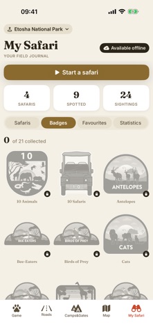 Etosha Safari: Map & Guide Screenshot 10 of 10