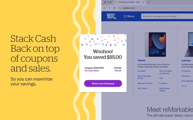 Screenshot #2 pour Rakuten Cash Back