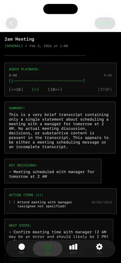 Meeting Mind: AI Voice Notes screenshot 3