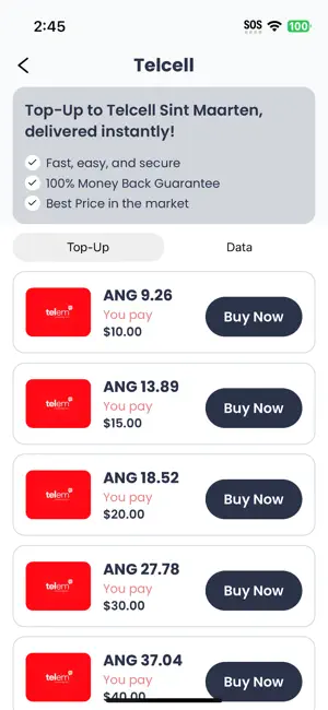 Telem Top-Up screenshot 3
