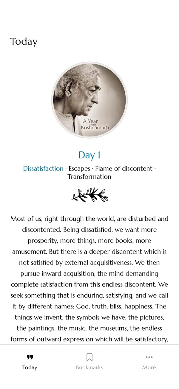 Screenshot #2 pour Krishnamurti Daily